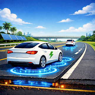 Florida Tests Wireless Charging Lanes for Electric Vehicles